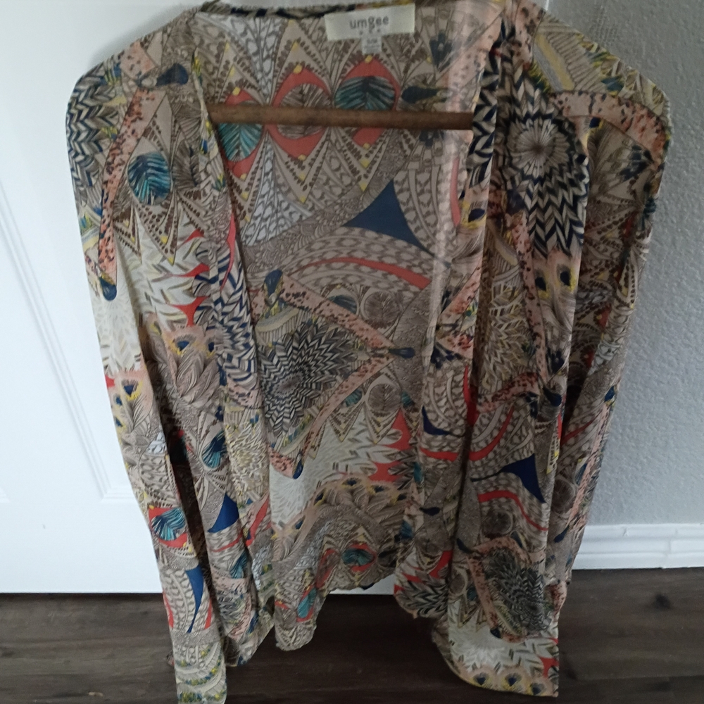 Umgee Multicolor Patterned Blouse - image 2